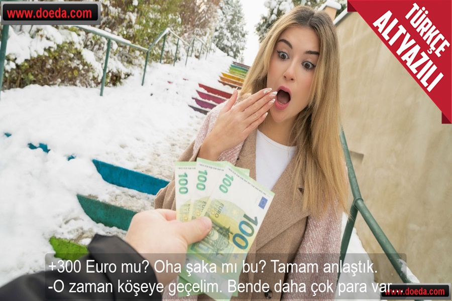 Yolda Tanıştığı İspanyol Güzeli Parayla Sokakta Sikti